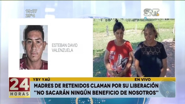 Yby Yaú: Madres de retenidos claman por su liberación - SNT