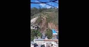 La Nación / Alud sepulta decenas de casas en un pueblo andino de Perú