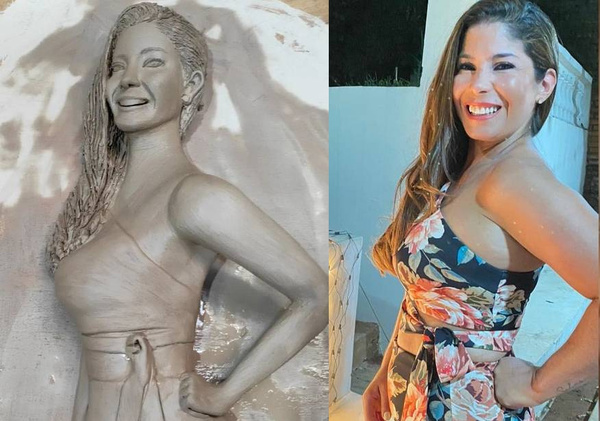 Crónica / [VIDEO] Artista moldeó imagen de Paola Gaete en barro