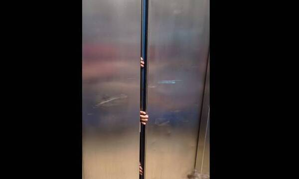 Crónica / ¡(VIDEO) Cayó ascensor de un shopping y una familia quedó atrapada por una hora