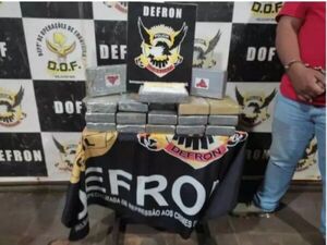 Sanga Puitã: Defron detuvo a un sujeto con 18 kilos de cocaína