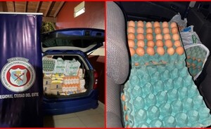 Incautan 60 cartelas de huevo ingresados de contrabando