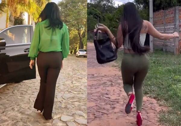 Crónica / [VIDEO] Zuni caminó en taco alto sobre empedrado y lanzó mensaje a Laurys Dyva