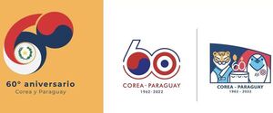 Este viernes la Embajada de Corea premia a los logotipos ganadores del 60º aniversario en Paraguay