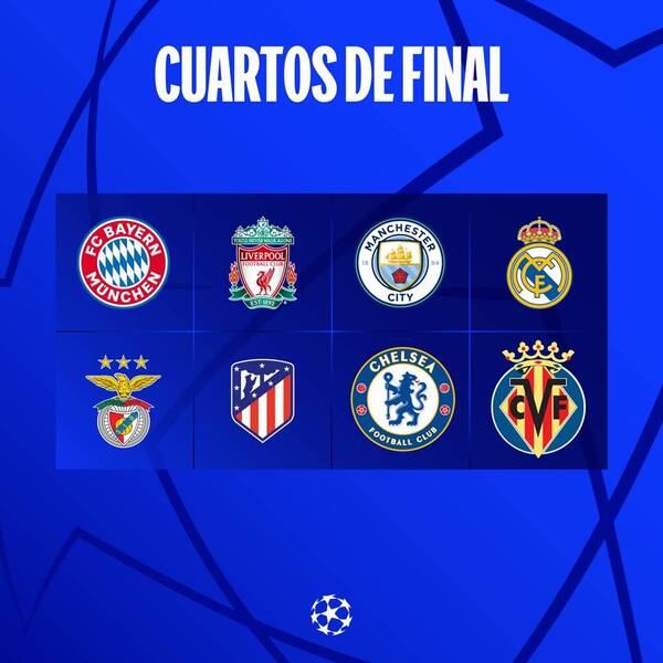 Crónica / Liga de Campeones: Estos son los equipos que jugarán los cuartos de final