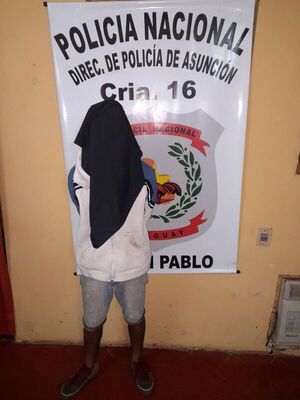 Policía aprehende a supuesto ladrón y recupera objeto hurtado - Nacionales - ABC Color