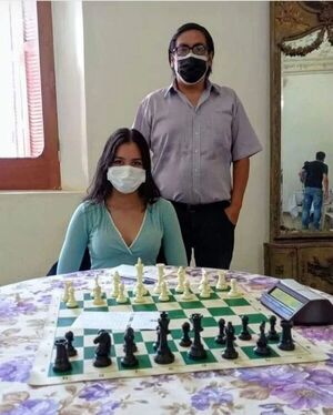 La ajedrecista Paula Oviedo se quedó con el título en Villarrica - Polideportivo - ABC Color