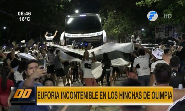 Euforia incontenible en los hinchas de Olimpia | Telefuturo