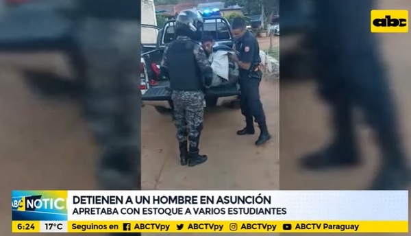 Detienen a asalta estudiantes en el barrio San Pablo
