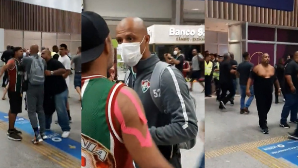 Hinchas furiosos rodearon a Felipe Melo tras eliminación de Fluminense