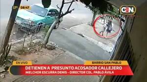 Crónica / [Video] Cachan al "acosador callejero" de colegialas