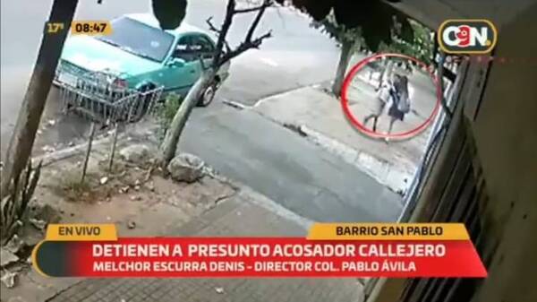 Crónica / [Video] Cachan al "acosador callejero" de colegialas