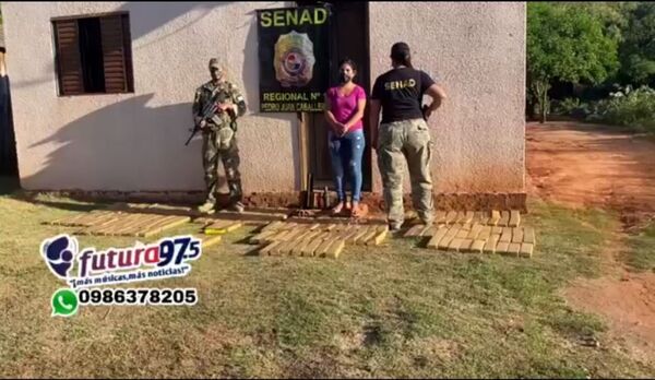 Tenía más de 200 kilos de marihuana en su casa y fue detenida