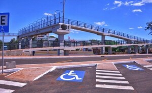 Puente peatonal elevado del Km 9 ya está concluido