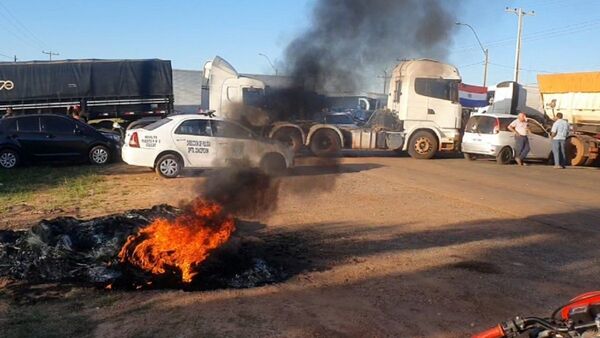 Patrulla Caminera reporta 60 cortes de rutas en todo el país