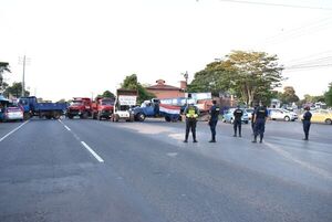 Levantan por hoy bloqueo intermitente de ruta en Ñemby - Nacionales - ABC Color