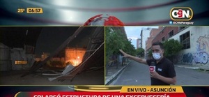 Colapsó estructura de una excervecería en Asunción - C9N