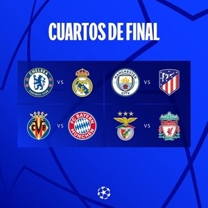 La Champions definió los cruces por los cuartos de final | OnLivePy