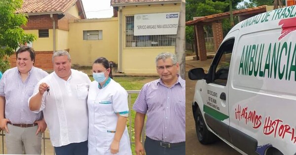 Entregan ambulancia para beneficio de la ciudadanía de Ñumí - Noticiero Paraguay