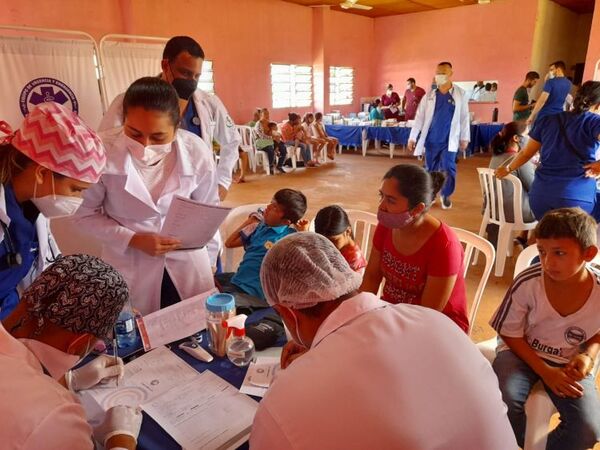 Proyecto Universidad Central del Paraguay en acción en el barrio San Blas