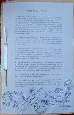 MMCP exige remoción de dirigentes de Tesai - La Clave