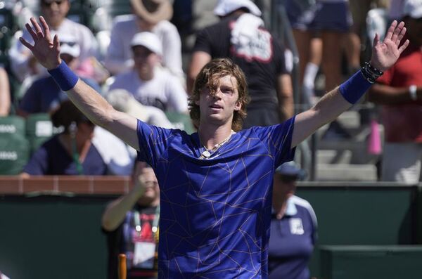 El ruso Rublev sigue intratable y se planta en semifinales de Indian Wells - Tenis - ABC Color