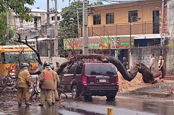 Crónica / Sarambí: Temporal destrozó todo y perjuicio ape ha pepe