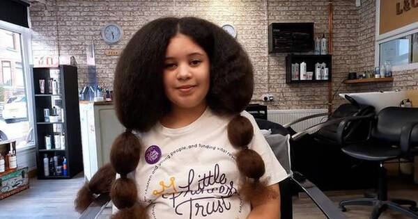 La Nación / Una niña no se cortó el cabello por 6 años para donarlo a quienes padecen de cáncer