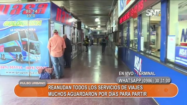 Reanudan todos los servicios de viajes tras liberación de pasos por parte de camioneros - SNT