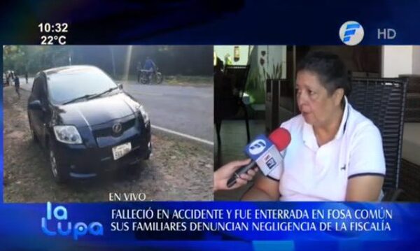 Fiscalía ordenó enterrar a joven fallecida sin avisar a familiares | Telefuturo