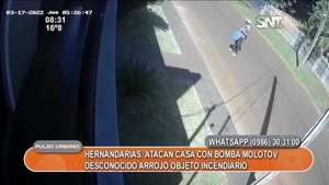 Desconocido arrojó una bomba molotov a una casa - SNT