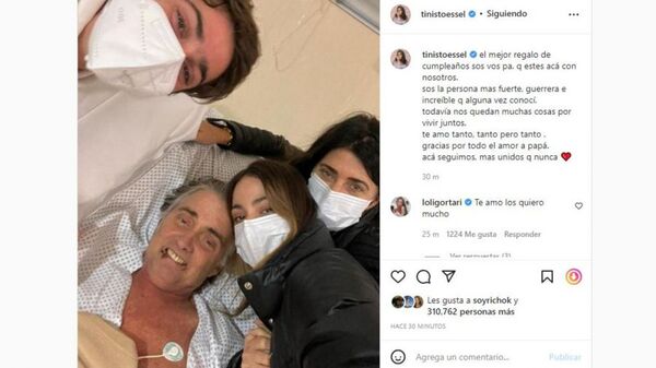 Alejandro Stoessel recibió mucho amor de su hija
