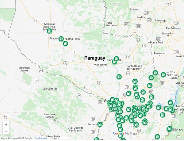 La estación de servicio más cercana de Petropar está en Concepción - Radio Imperio