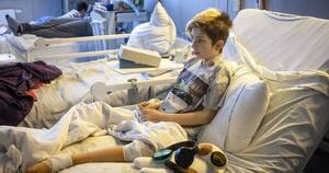La Nación / Niños de un hospital de Kiev sufren el traumatismo de la guerra