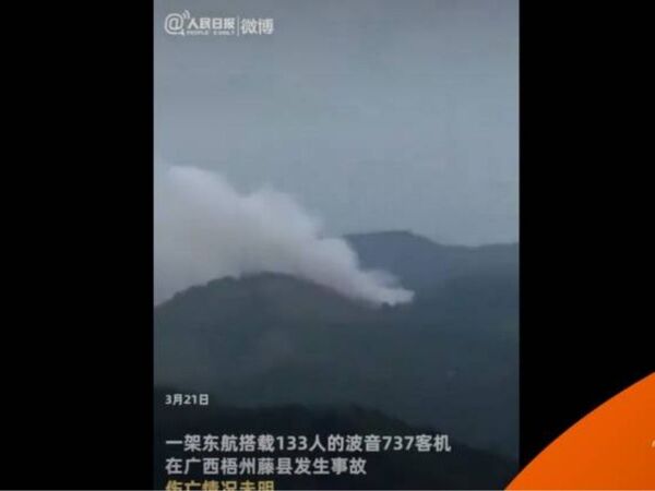 Se estrelló un avión con 132 personas en China - El Trueno