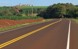 Abdo inauguró nueva ruta asfaltada en Alto Paraná - El Trueno