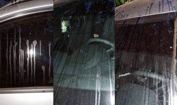 Crónica / Derramaron aceite caliente a autos que estacionaron frente a su local