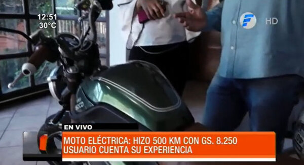 Motocicleta eléctrica, opción para ahorrar combustible | Telefuturo