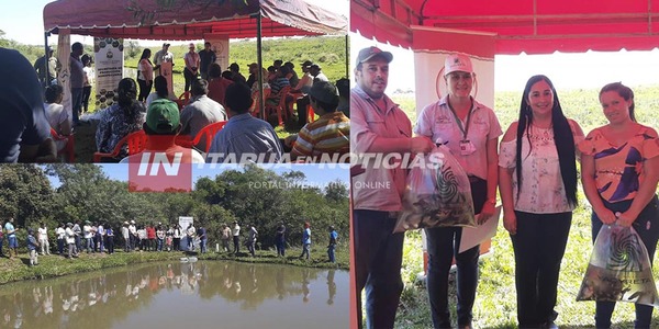 PROGRAMA DEPARTAMENTAL DE PISCICULTURA ENTREGÓ ALEVINES EN EL DISTRITO DE LA PAZ - Itapúa Noticias