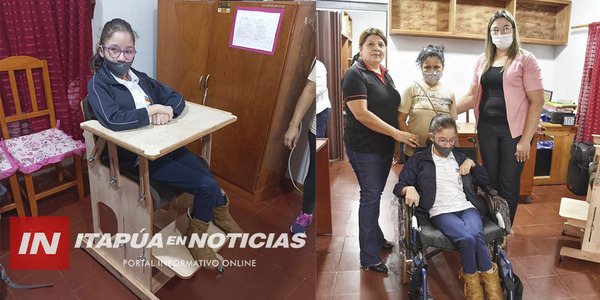 ESTUDIANTE CON DISCAPACIDAD RECIBIÓ UNA SILLA DE RUEDAS - Itapúa Noticias