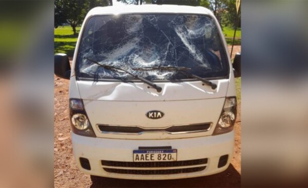 Hernandarias: criminal ataque a una camioneta en cierre de ruta