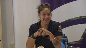 La Pantera Guaraní visitó el Chaco brindó consejos y animó a los adolescentes a practicar deportes