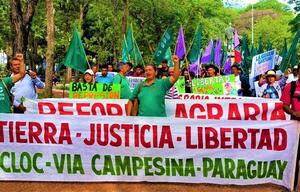 Finalmente, campesinos ingresarán a la Plaza Uruguaya