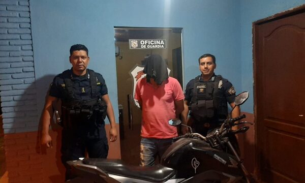 Aprehenden a hombre con frondosos antecedentes y recuperan motocicleta