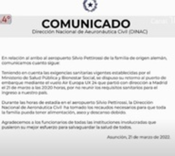 Deportan a familia alemana sin vacunas - Paraguay.com