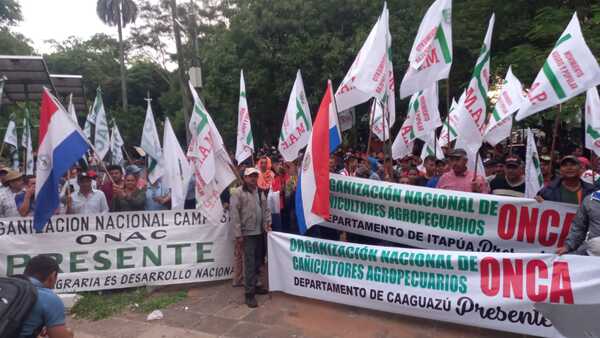 Campesinos inician marcha por Asunción