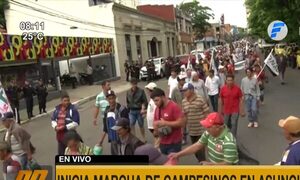 Marcha intersectorial en el microcentro de Asunción | Telefuturo