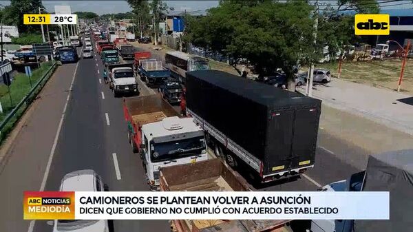 Camioneros se platean volver a Asunción - ABC Noticias - ABC Color