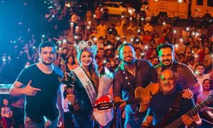 Gran recibimiento a Miss Mesoamérica en Pedro Juan caballero