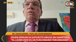 Desvinculan a funcionario denunciado por abuso sexual en sanatorio